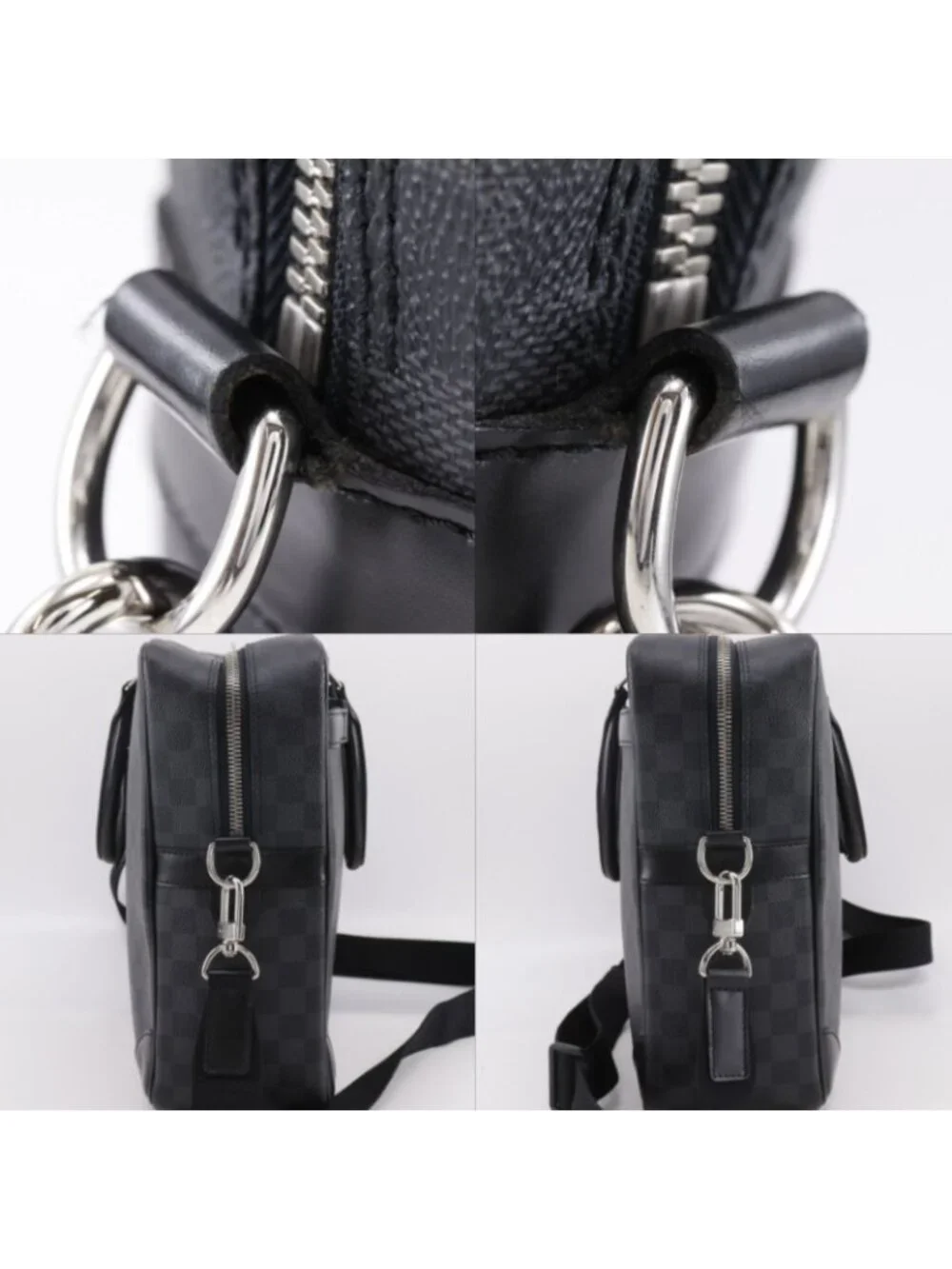 Louis Vuitton Porte Documents Voyage GM 2-Way Shoulder Damier Graphite Canvas